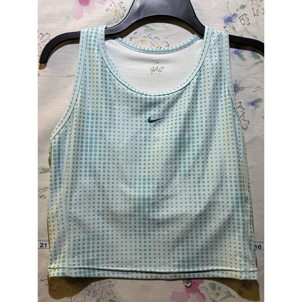 Nike Women's Dri-Fit Tank Top – Mint Polka Dot
